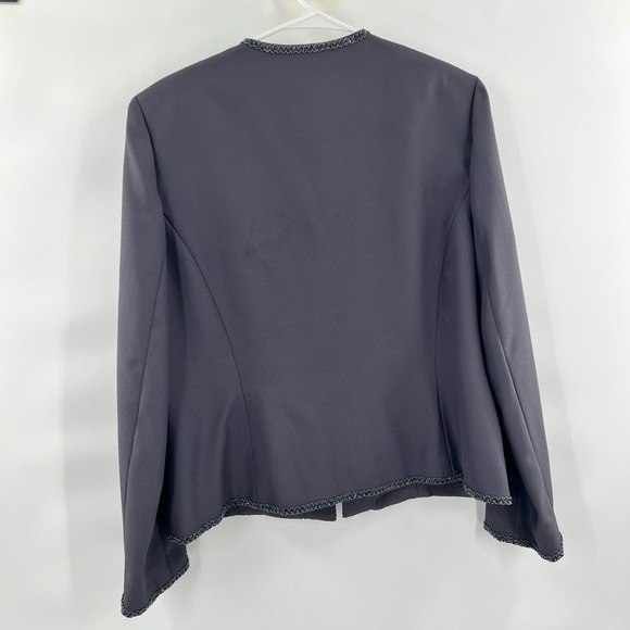 Lands grey bedazzled duster jacket blazer size 16 - Picture 4 of 9